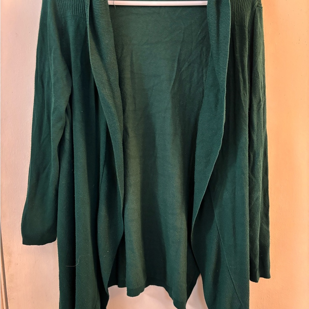 Pink Clover Green Knit Cardigan Sweater